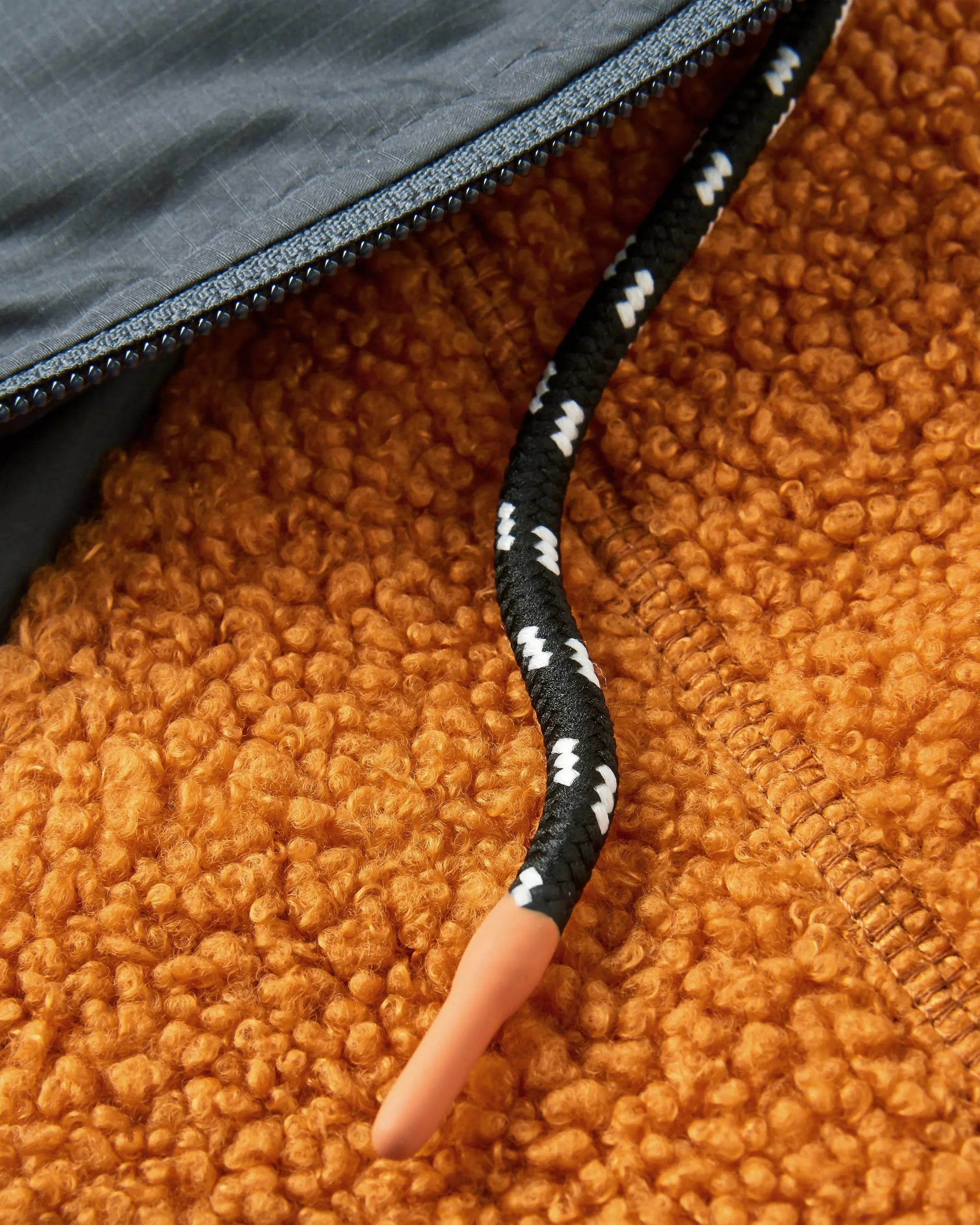 Woodland Polar-lined Sherpa Fleece - Retro Orange - Image 7