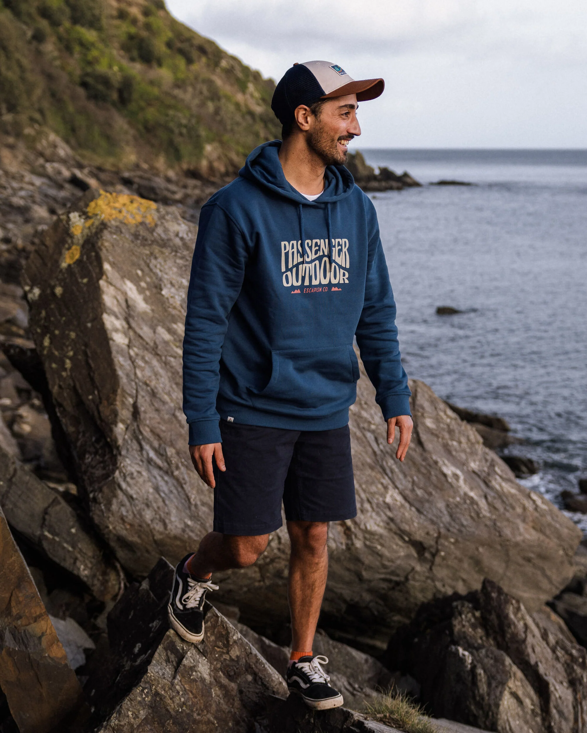 Yuca Organic Cotton Hoodie - Dark Denim - Image 3