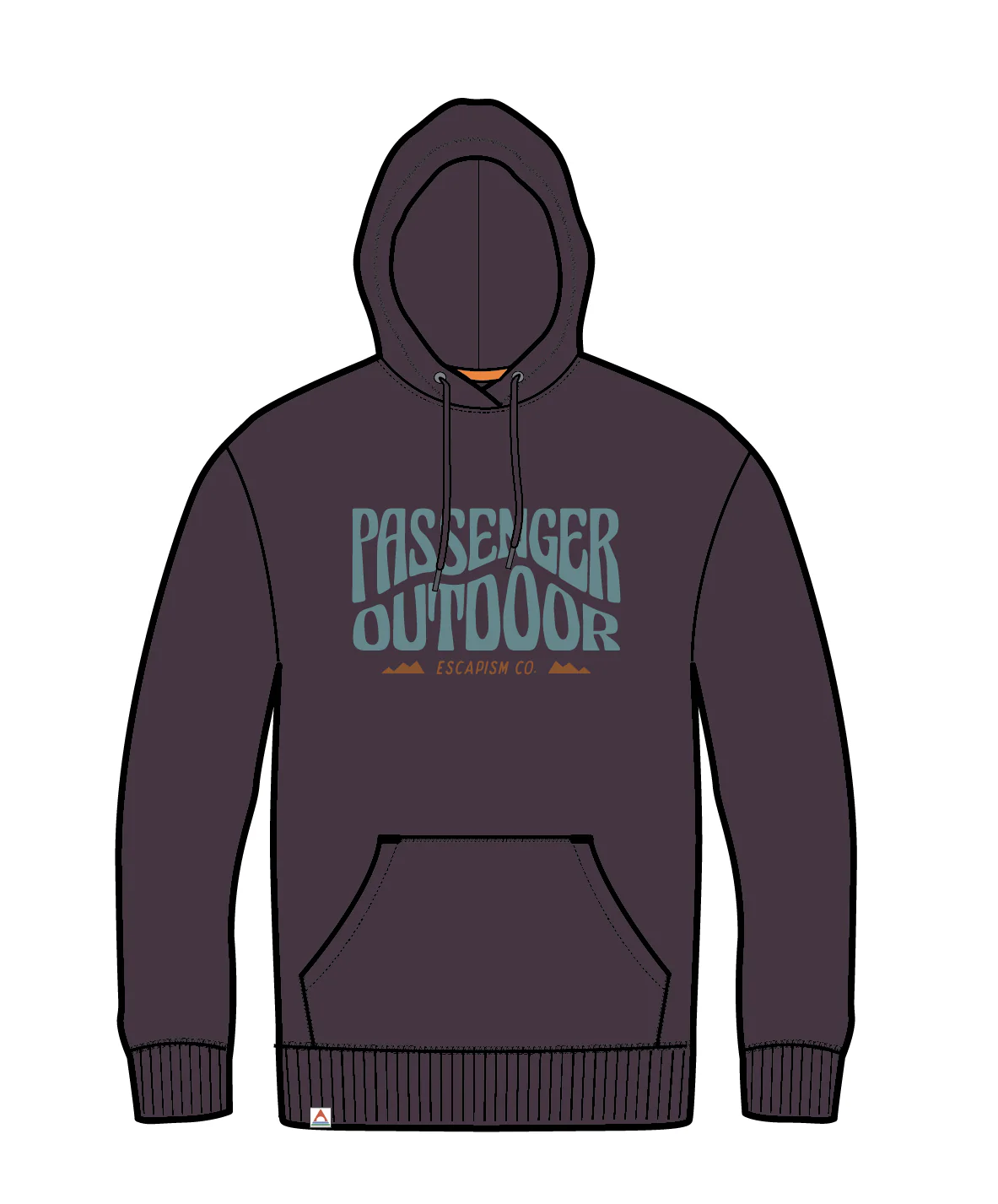 Yuca Organic Cotton Hoodie - Deep Plum - Image 8