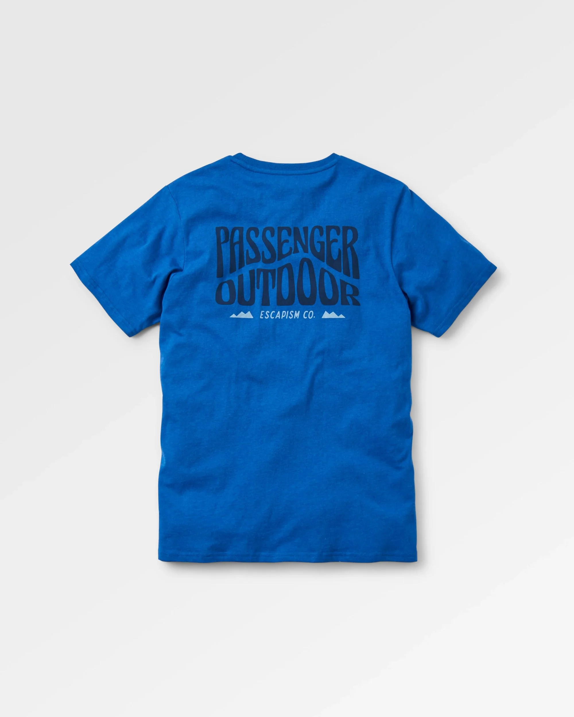 Yuca Organic Cotton T-Shirt - Azure Blue Marl - Image 3