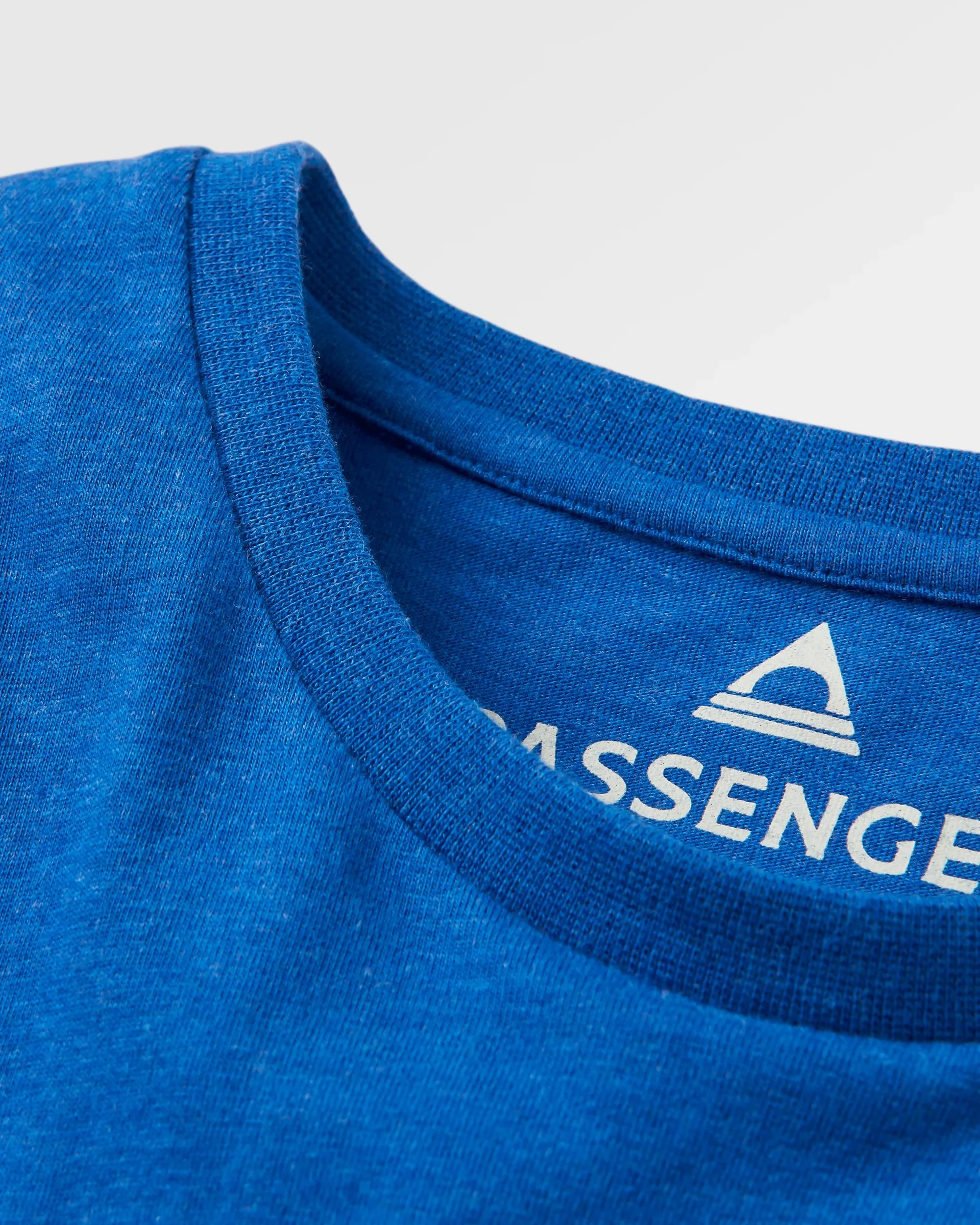 Yuca Organic Cotton T-Shirt - Azure Blue Marl - Image 8