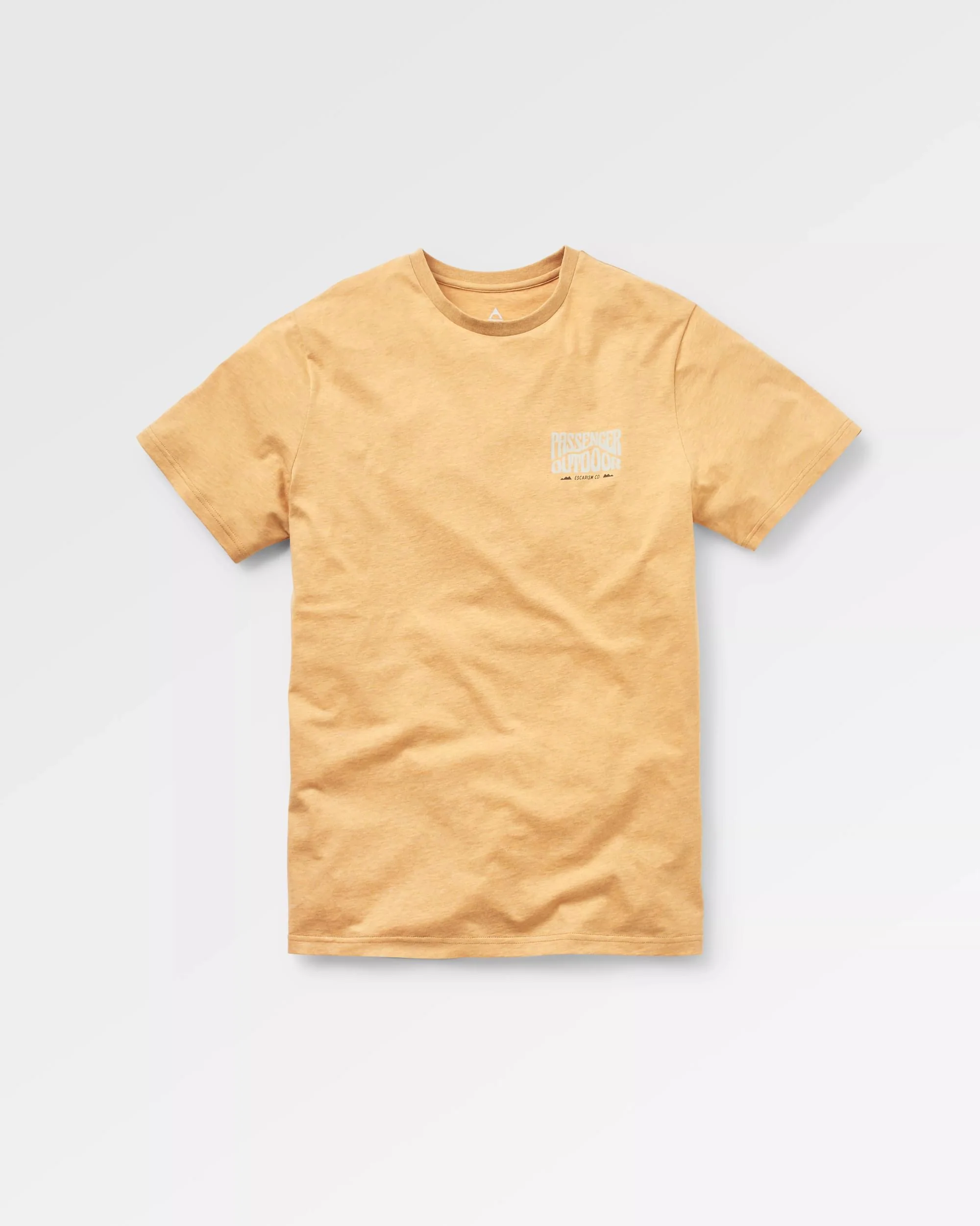 Yuca Organic Cotton T-Shirt - Dusty Ochre Marl - Image 2