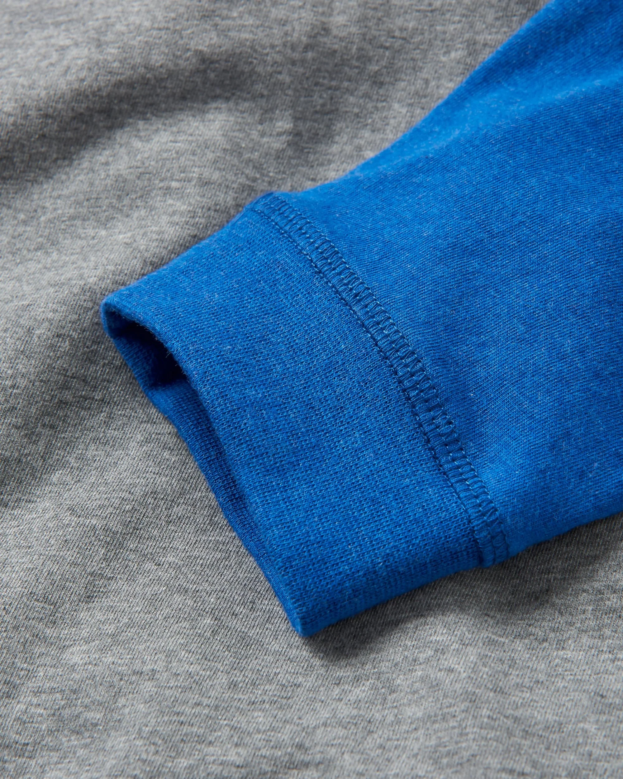 Yuca Organic Cotton LS T-Shirt - Azure Blue Marl - Image 5