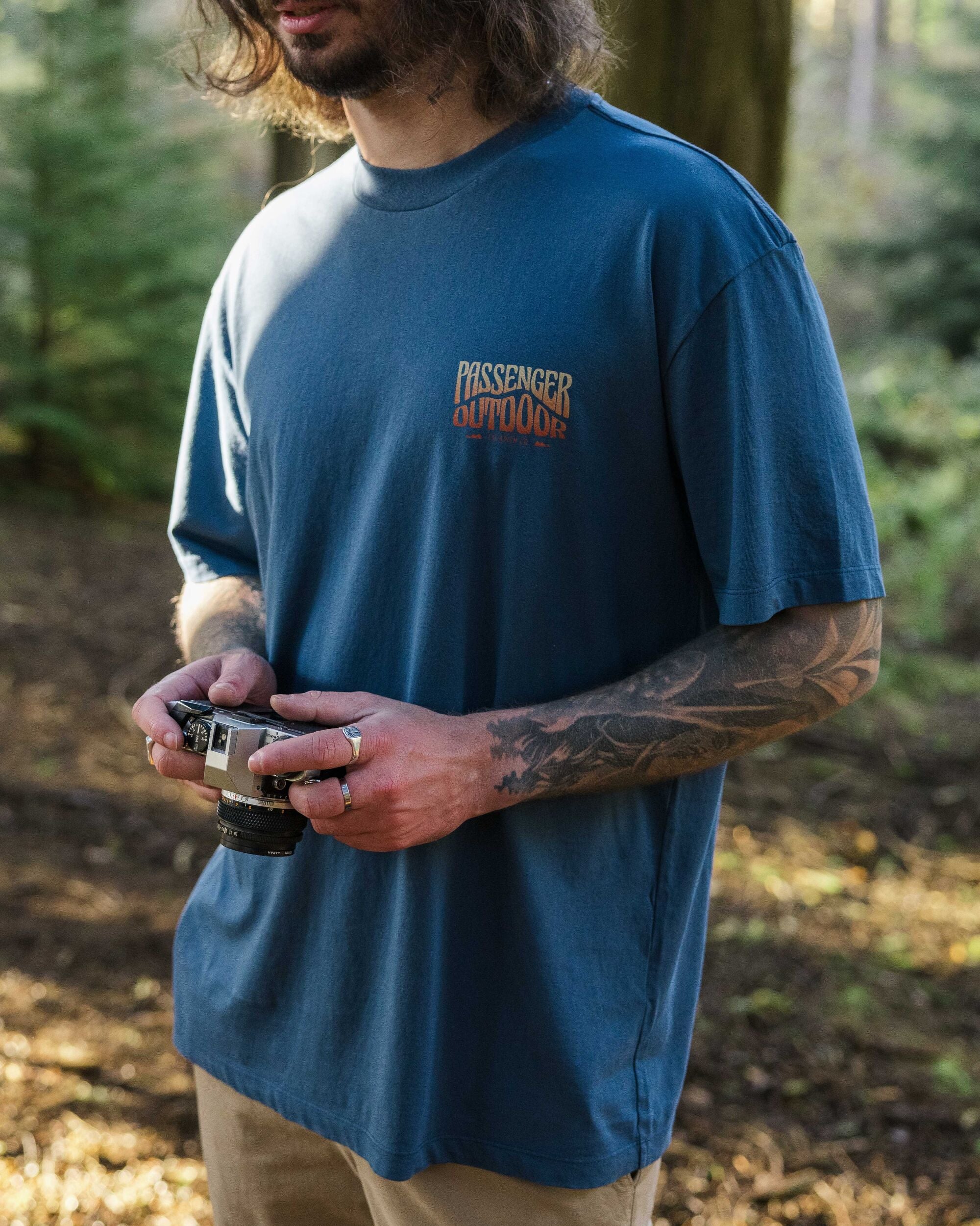 Yuca Relaxed Fit T-Shirt - Dark Denim - Image 2