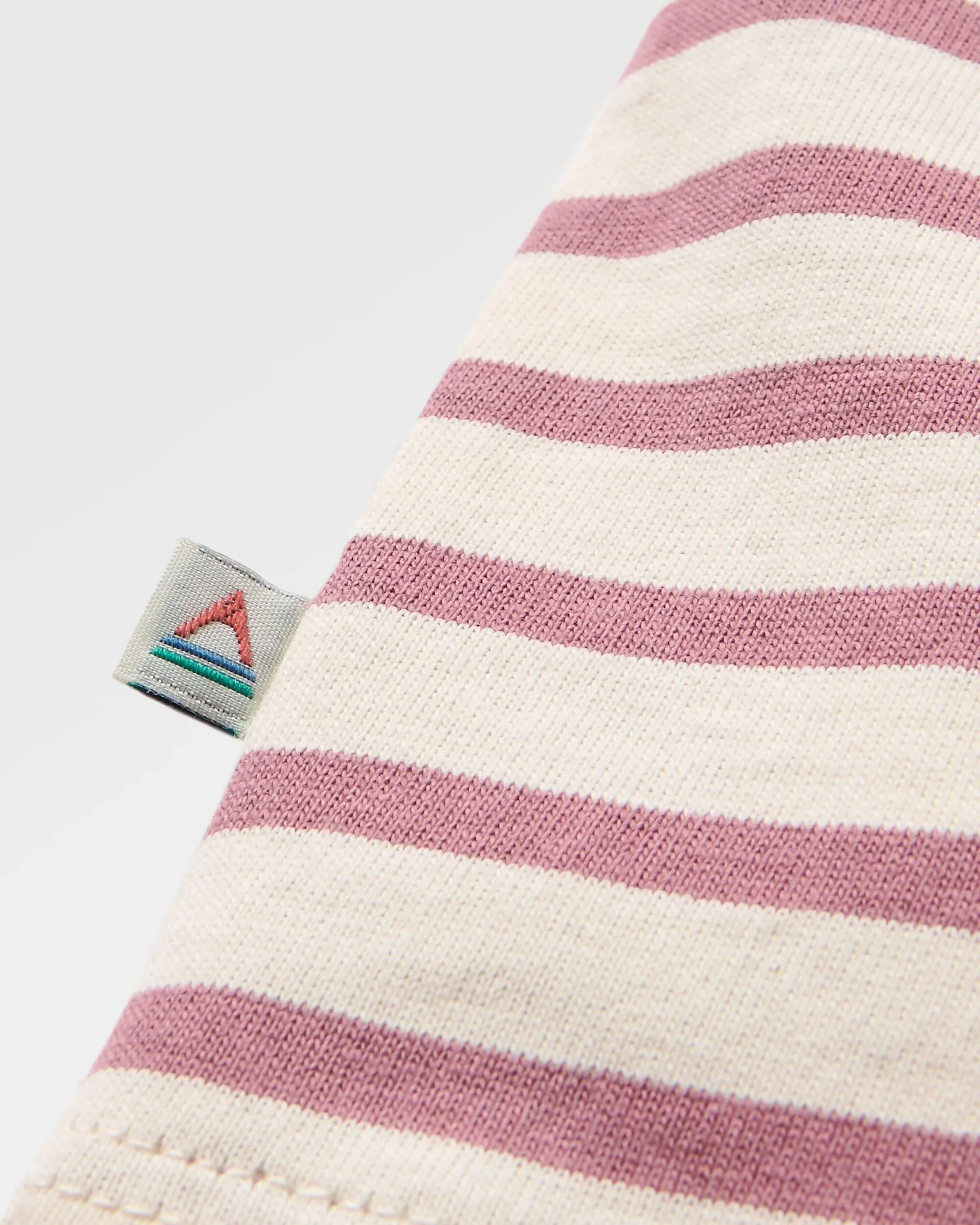 Zen Relaxed Fit T-Shirt - Mauve Dusk Stripe - Image 3