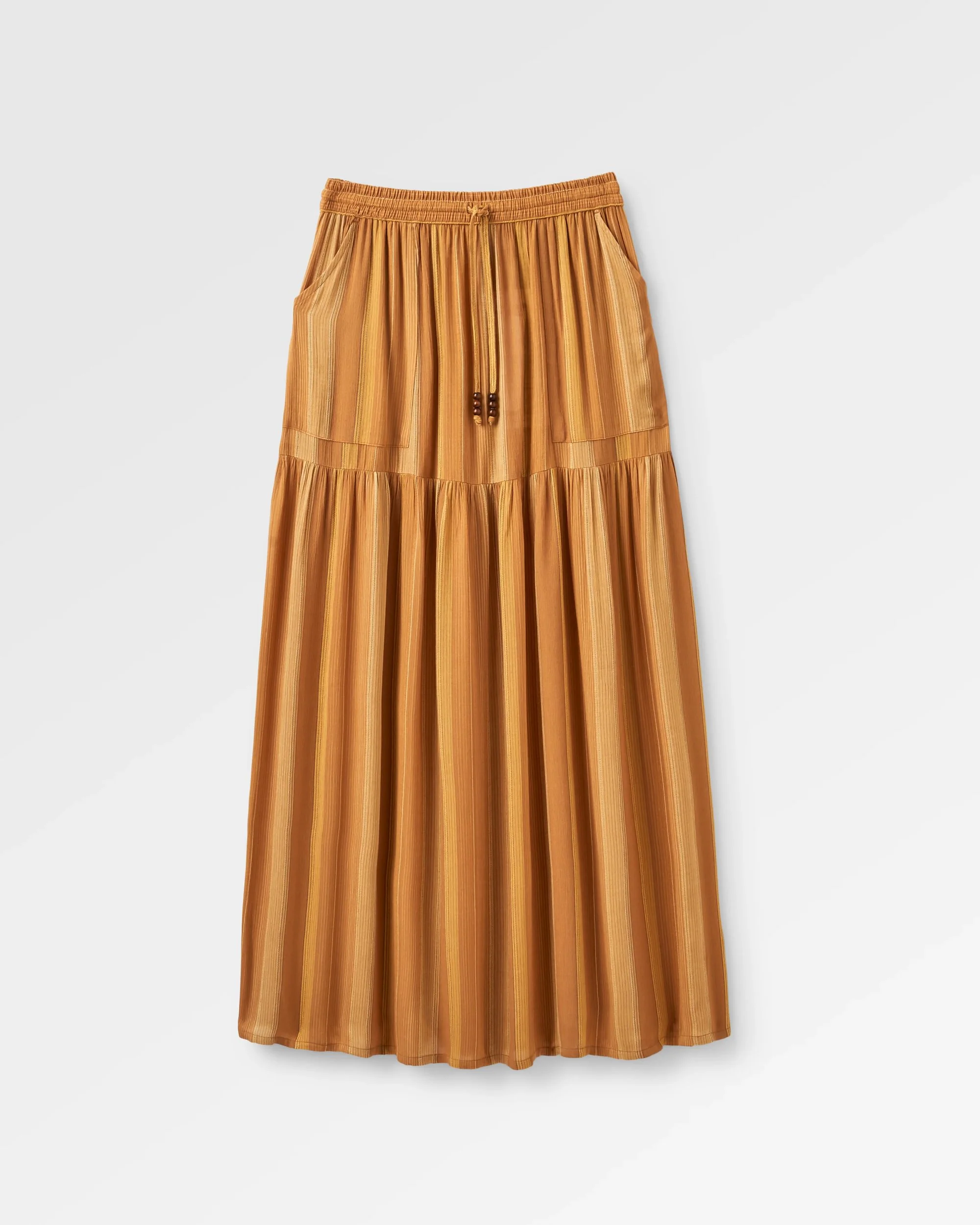 Zephyr Woven Maxi Skirt - Spruce Yellow Stripe - Image 2